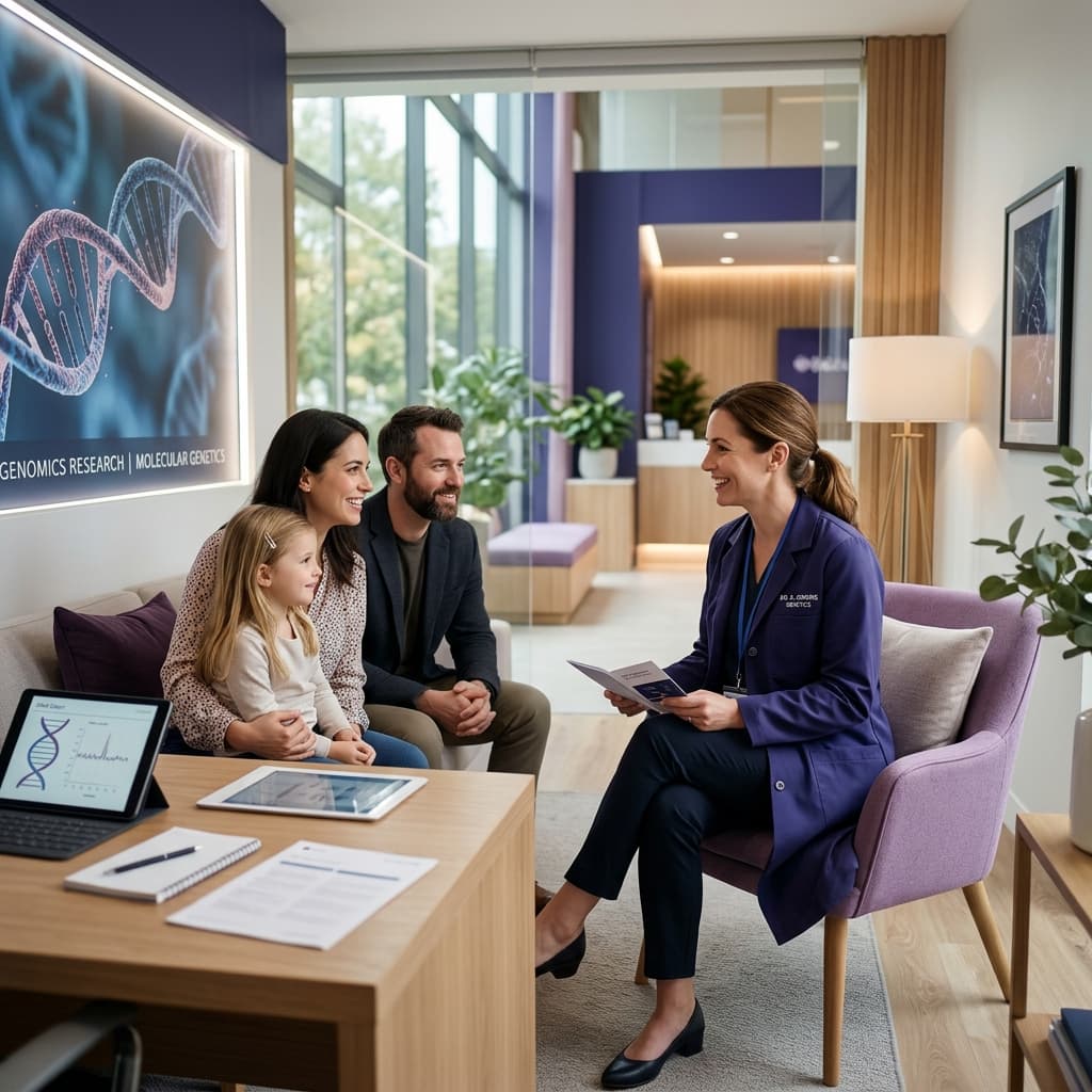 Familia recibiendo consulta